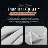 Pillow Cases Pack of 4 | Brushed Microfibre | 50x75 cm