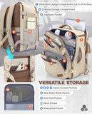 Beige VANKEV 40x30x20 Ryanair Cabin Backpack – 24L