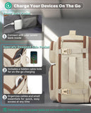 Beige VANKEV 40x30x20 Ryanair Cabin Backpack – 24L