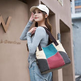 Women’s Retro Canvas Hobo Shoulder and Shopper Bag