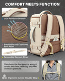 Beige VANKEV 40x30x20 Ryanair Cabin Backpack – 24L