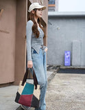 Women’s Retro Canvas Hobo Shoulder and Shopper Bag