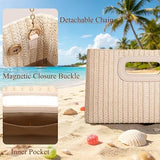 Women’s Hollow Handle Evening Clutch Bag with Detachable Chain