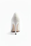 White Matte Drag Queen Pointed Toe Court Shoes – G-924