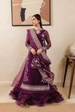 Farasha Chiffon 3 piece suit Plum Affair