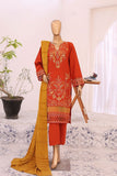 Nau Bahar Dhanak Embroidered Suit with Velvet Shawl NB-03