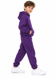 Kids Unisex Plain Hoodie and Joggers Tracksuit Set