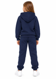 Kids Unisex Plain Hoodie and Joggers Tracksuit Set