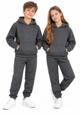 Kids Unisex Plain Hoodie and Joggers Tracksuit Set
