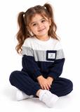 Toddler Unisex Contrast Sweatshirt and Ribbed Trousers Set