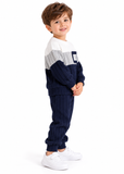 Toddler Unisex Contrast Sweatshirt and Ribbed Trousers Set