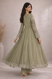 Baba Posh Embroidered Chiffon Maxi Suit with Sequins & Stone Work BP-02