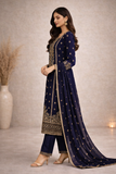 Baba Posh Embroidered Chiffon 3PC Suit BP-13