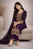 Baba Posh Embroidered Chiffon 3PC Suit BP-14