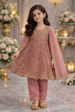 Baba Posh Girls Embroidered chiffon 3PC Suit BPG-05