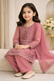 Baba Posh Girls Embroidered Organza 3PC Suit BPG-11