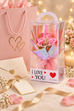 Artificial Rose Flowers 3pcs Scented Gift Box for Wedding Party Home Décor Valentine's Mother's Day Gift