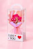 Artificial Rose Flowers 3pcs Scented Gift Box for Wedding Party Home Décor Valentine's Mother's Day Gift