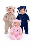 Baby Fleece Hooded Snowsuit for Boys and Girls