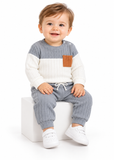 Baby Boy Contrast Sweatshirt and Trousers Set