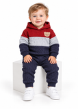 Baby Boy Bear Embroidered Hoodie and Joggers Set