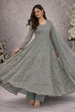 Baba Posh Embroidered Chiffon Maxi BP-07