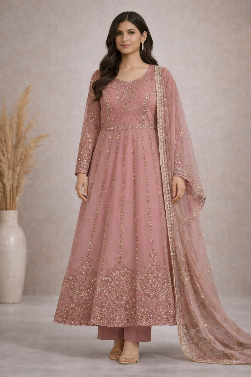 Baba Posh Embroidered Chiffon Maxi BP-18