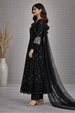 Baba Posh Embroidered Chiffon Maxi Suit with Sequins & Stone Work BP-19