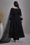 Baba Posh Embroidered Chiffon Maxi Suit with Sequins & Stone Work BP-19