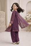 Baba Posh Girls Embroidered Organza 3PC Suit BPG-09