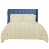 Duvet Covers Set | Satin Striped | Brushed Microfibre