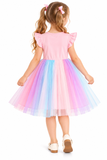 Girls Unicorn Ruffle Tulle Tutu Dress – Summer Party Dress 3–8 Years