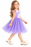 Girls Unicorn Ruffle Tulle Tutu Dress – Summer Party Dress 3–8 Years