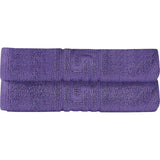 Soft and Premium Egyptian Cotton Towels - 600 GSM Purple, Set of 8
