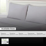 Shrinkage and Fade Resistant Deep Fitted Microfiber Sheets 30cm-Silver