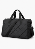 F2 Black Gym & Travel Duffle Bag with Shoe Compartment – Large Sports Holdall with Wet Pocket for Women & Men