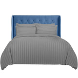 Duvet Covers Set | Satin Striped | Brushed Microfibre