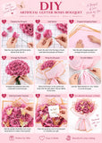 36-Piece Red Glitter Artificial Rose Flower Bouquet – Fake Roses for Wedding, Valentine’s Day, Anniversary & Romantic Gifts UK