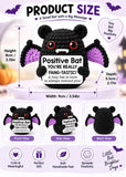 Positive Crochet Bat with Message Card – Emotional Support Halloween Gift