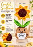 Crochet Sunflower Retirement Gift 2026 – “Officially Retired” Keepsake