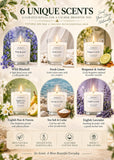 Yinuo Mirror Scented Soy Candle Gift Set for Women – 6 × 100g