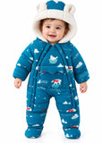Baby Sherpa Lined Water Repellent Snowsuit with Hood