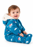 Baby Sherpa Lined Water Repellent Snowsuit with Hood