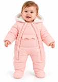 Baby Sherpa Lined Water Repellent Snowsuit with Hood