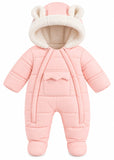Baby Sherpa Lined Water Repellent Snowsuit with Hood