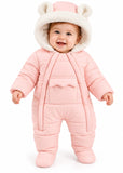 Baby Sherpa Lined Water Repellent Snowsuit with Hood