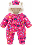 Baby Sherpa Lined Water Repellent Snowsuit with Hood