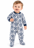 Baby Sports Blue Print Footed Sleepsuits – Pack of 4
