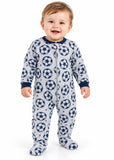 Baby Sports Blue Print Footed Sleepsuits – Pack of 4