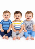 Unisex Baby Bodysuit and Trousers Set – 6 Pieces